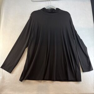 Susan Graver Modern Essentials, Plus 1X, Turtleneck, Longsleeve